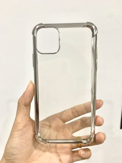 Gizmo เคสไอโฟน 11 ,11 Pro ,11 Pro Max เคสนิ่ม บิดได้ กันกระแทก หลังใส ขอบสี รุ่น Silky