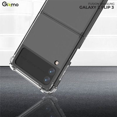 Gizmo เคส samsung Galaxy Z Flip3 เคสใสกันกระแทก เคสซัมซุง ยกขอบกันกระแทก เคส flip3 รุ่น Fusion