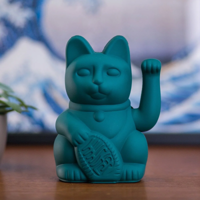 Gizmo Lucky Cat The Classic Collection แมวกวักสี Green สัญลักษณ์แห่งความร่มเย็นและรากฐานครอบครัว