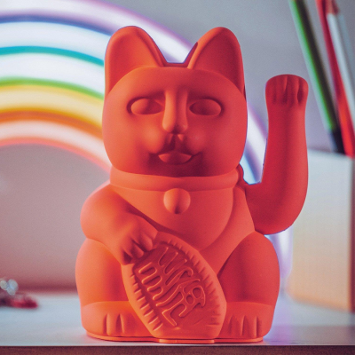 Gizmo Lucky Cat Classic Collection แมวกวักสี Neon Orange สัญลักษณ์แห่งพลังงานและการสร้างสรรค์