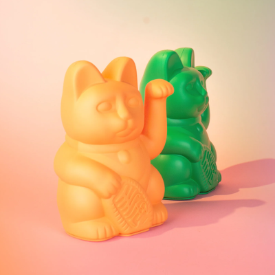 Gizmo Lucky Cat Classic Collection แมวกวักสี Peach สัญลักษณ์แห่งความหวัง