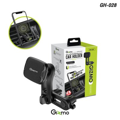 Gizmo GH-028 ที่วางโทรศัพท์ในรถ เสียบช่องแอร์ แบบแม่เหล็ก Car holder สีดำ ประกันสินค้า 1 ปี