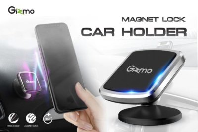 Gizmo ที่ตั้งมือถือ ที่วางโทรศัพท์ในรถ ที่ยึดมือถือ แผ่นแม่เหล็ก Car Holder รุ่น GH-020 สีดำ ประกัน 6 เดือน