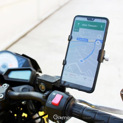 Gizmo แท่นยึดโทรศัพท์ สำหรับจักรยานยนต์ ที่จับมือถือบนมอเตอร์ไซค์ ติดกระจก รุ่น GH-025