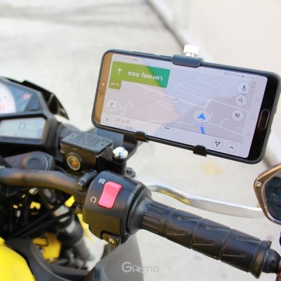 Gizmo แท่นยึดโทรศัพท์ สำหรับจักรยานยนต์ ที่จับมือถือบนมอเตอร์ไซค์ ติดกระจก รุ่น GH-025