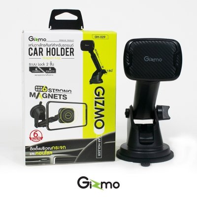 Gizmo GH-029 ที่วางโทรศัพท์ในรถแบบแม่เหล็ก ติดคอนโซลรถ Car holder Sillcone สีดำ ประกันสินค้า 1 ปี