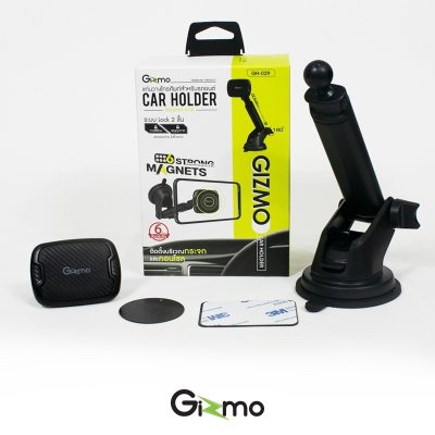 Gizmo GH-029 ที่วางโทรศัพท์ในรถแบบแม่เหล็ก ติดคอนโซลรถ Car holder Sillcone สีดำ ประกันสินค้า 1 ปี