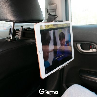 Gizmo ที่ยึดมือถือ หลังเบาะรถยนต์ ไอแพด แท็บเล็ต ที่หนีบมือถือเบาะหลัง หมุนได้ 360 องศา ปรับสั้นยาวได้ GH-032