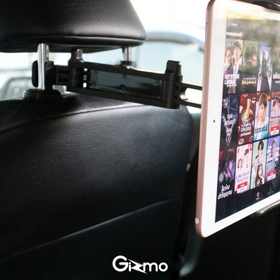Gizmo ที่ยึดมือถือ หลังเบาะรถยนต์ ไอแพด แท็บเล็ต ที่หนีบมือถือเบาะหลัง หมุนได้ 360 องศา ปรับสั้นยาวได้ GH-032
