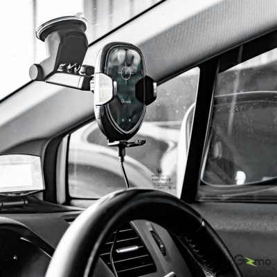 Gizmo ที่วางโทรศัพท์ในรถ ระบบออโต้ Autolock ที่ยึดมือถือ พร้อมชาร์จไร้สาย Wireless Charger รุ่น GH-041 ประกัน 1 ปี