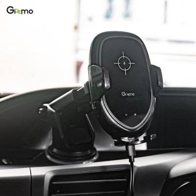 Gizmo ที่วางโทรศัพท์ในรถ ระบบออโต้ Autolock ที่ยึดมือถือ พร้อมชาร์จไร้สาย Wireless Charger รุ่น GH-041 ประกัน 1 ปี