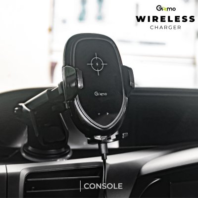 Gizmo ที่วางโทรศัพท์ในรถ ระบบออโต้ Autolock ที่ยึดมือถือ พร้อมชาร์จไร้สาย Wireless Charger รุ่น GH-041 ประกัน 1 ปี