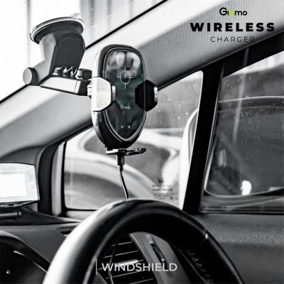 Gizmo ที่วางโทรศัพท์ในรถ ระบบออโต้ Autolock ที่ยึดมือถือ พร้อมชาร์จไร้สาย Wireless Charger รุ่น GH-041 ประกัน 1 ปี