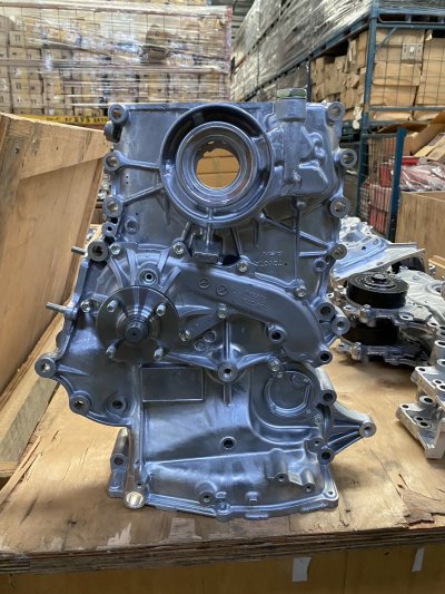 ฝาครอบสายพานราวลิ้น+ปั้มน้ำ TT REVO Benzin 2.7 2TR +ปั้มน้ำ แท้