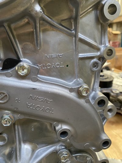 ฝาครอบสายพานราวลิ้น+ปั้มน้ำ TT REVO Benzin 2.7 2TR +ปั้มน้ำ แท้