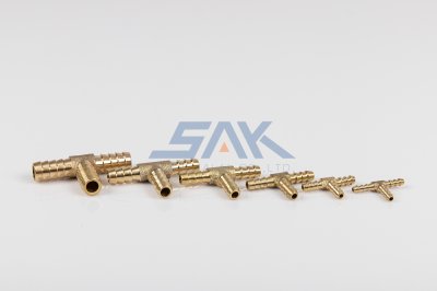 สามทางลมทองเหลือง 1/4" SAK
