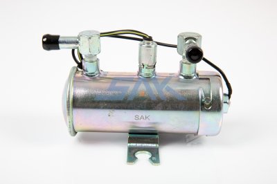 ปั้มติ๊กเบนซิน 12V ลูกเหล็ก SAK