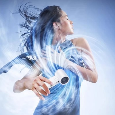 CAMEL Portable Fan — Adjustable up to 199 Speed Levels