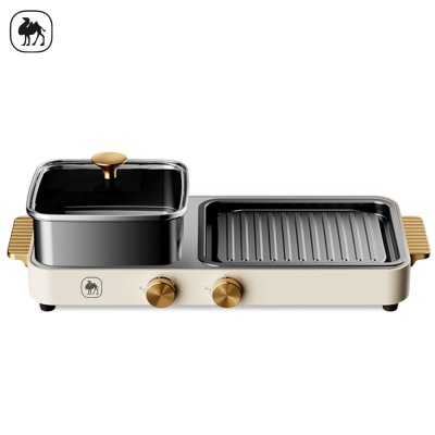 CAMEL หม้อสุกี้เตาย่างไฟฟ้า 2in1 ความจุ 3.5L ปรับอุณหภูมิได้ 5 ระดับ