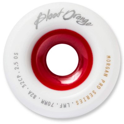 Blood Orange Morgan Pro Series 70mm Wheels (White/Red)