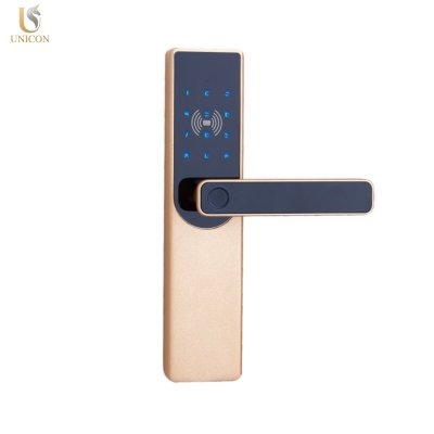 UNICORN Digital Door Lock รุ่น Unilock-01(M) ดีไซน์เรียบหรู สี Gold เหมาะกับบ้านและคอนโด