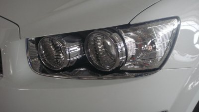 3 Head Lamp Cover (Chrome) 6 pcs