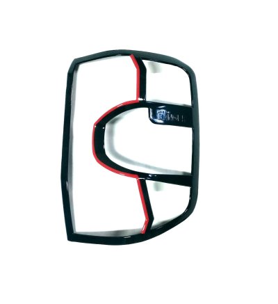 47 ครอบไฟหน้า ท้าย สีดำด้านตัดแดง