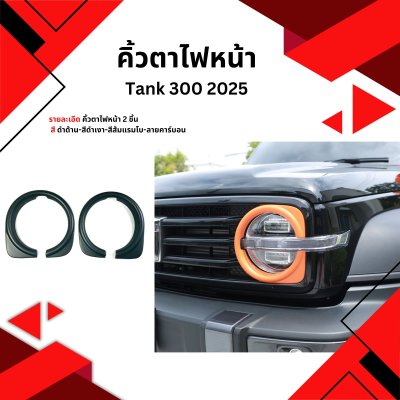 9 Headlight Eyebrow Trim Tank 300 2025