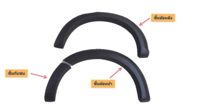 30 คิ้วล้อ (V.1) FFORD RRANGER (Year 2022) (CAB) (6ชิ้น) (6นิ้ว) (รุ่น XI)