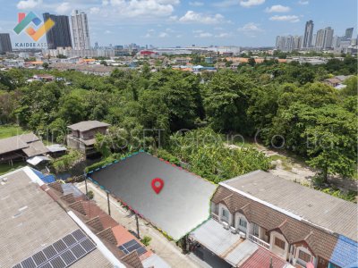 ที่ดิน ซอย นนทบุรี 6 แยก 3 หมู่บ้าน ขวัญสุขนิเวศน์ ขายถูกมาก