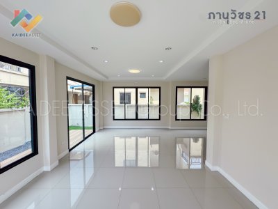 หมู่บ้าน ภานุวัชร 21 บ้านเดี่ยว รัตนาธิเบศร์ ท่าอิฐ ราชพฤกษ์