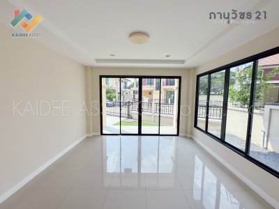 หมู่บ้าน ภานุวัชร 21 บ้านเดี่ยว รัตนาธิเบศร์ ท่าอิฐ ราชพฤกษ์