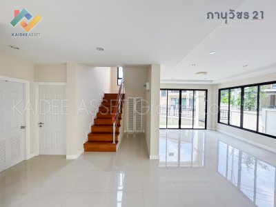 หมู่บ้าน ภานุวัชร 21 บ้านเดี่ยว รัตนาธิเบศร์ ท่าอิฐ ราชพฤกษ์