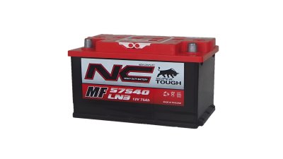 NC automotive maintenance free battery (LN3-MF) 12V 75Ah