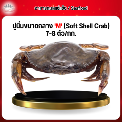 ปูนิ่มขนาดกลาง 'M' (Soft Shell Crab) 7-8 ตัว/1 กก.