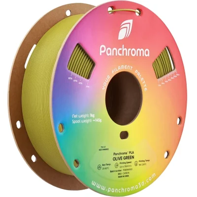 Panchroma PLA เส้นพลาสติก PLA ยี่ห้อ Polymaker น้ำหนัก 1 กก. พิมพ์ง่าย