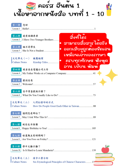 จีนต้น(สำหรับผู้เริ่มต้นหรือพื้นฐานน้อย)