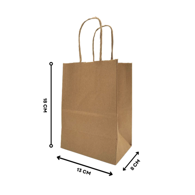 Kraft Paper bag with Handle KI 150 Gsm