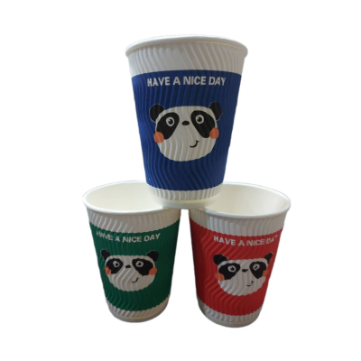 แก้วกาแฟร้อนลูกฟูก 2 ชั้น (14 ออนซ์)