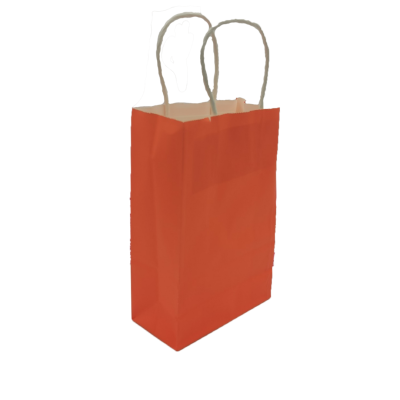 Paper bag with Handle Size S/M (Orange,Pink, Black)