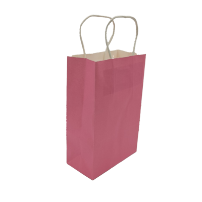 Paper bag with Handle Size S/M (Orange,Pink, Black)