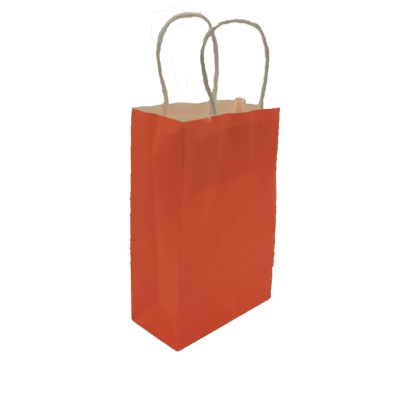 Paper bag with Handle Size S/M (Orange,Pink, Black)