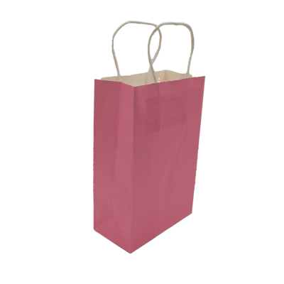 Paper bag with Handle Size S/M (Orange,Pink, Black)