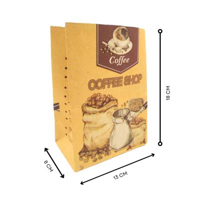 Kraft Cooler Paper Bag KI 150 Gsm (Have Patterns) (Cream Color)