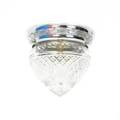 CRYSTAL FLUSH MOUNT CEILING LAMP
