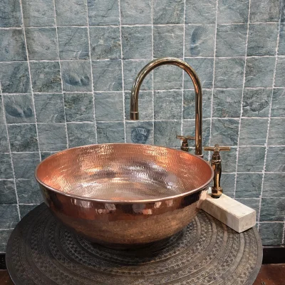 อ่างทองแดง CP01A พร้อมก๊อกน้ำ