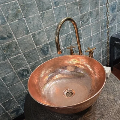 อ่างทองแดง CP01A พร้อมก๊อกน้ำ