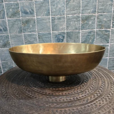 อ่างทองเหลืองทรงรี BS01OV