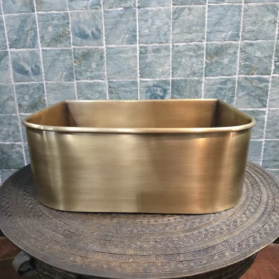 อ่างทองเหลือง BS01H สีรมดำมันปู