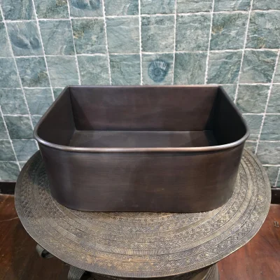 อ่างทองเหลือง BS01HD สีรมดำมันปูเข้ม